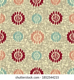 Seamless abstract pattern with the image of flowers
