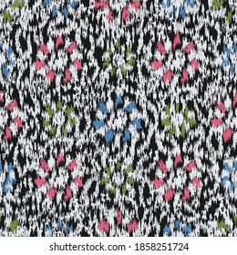 Seamless abstract pattern with the image of flowers
