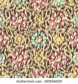 Seamless abstract pattern with the image of flowers
