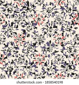 Seamless abstract pattern with the image of flowers
