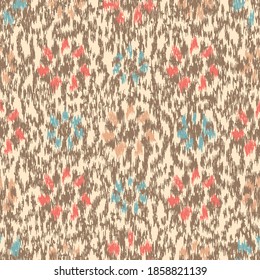Seamless abstract pattern with the image of flowers
