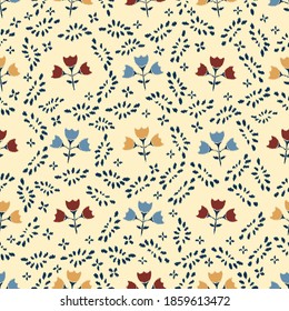 Patrón abstracto sin inconvenientes con la imagen de las flores
