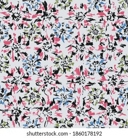 Seamless abstract pattern with the image of flowers
