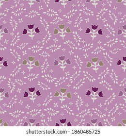 Seamless abstract pattern with the image of flowers
