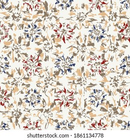 Seamless abstract pattern with the image of flowers
