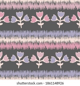 Seamless abstract pattern with the image of flowers
