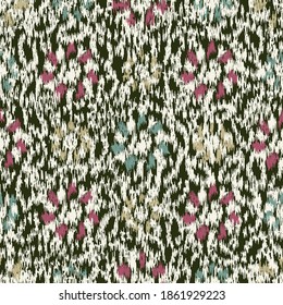Seamless abstract pattern with the image of flowers
