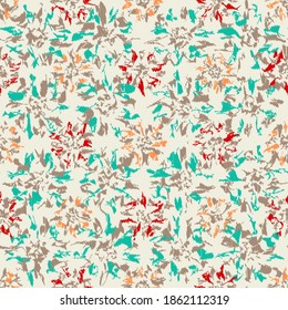 Seamless abstract pattern with the image of flowers
