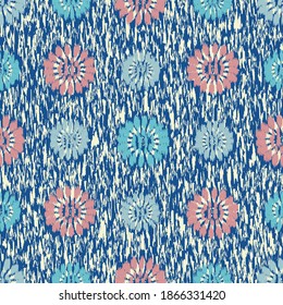 Seamless abstract pattern with the image of flowers
