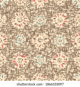 Seamless abstract pattern with the image of flowers
