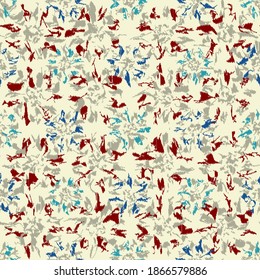 Seamless abstract pattern with the image of flowers
