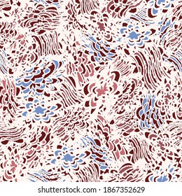 Seamless abstract pattern with the image of flowers
