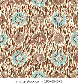 Seamless abstract pattern with the image of flowers
