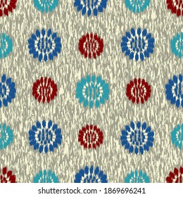 Seamless abstract pattern with the image of flowers

