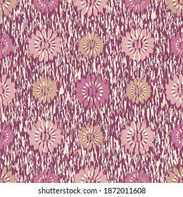 Seamless abstract pattern with the image of flowers
