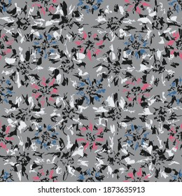Seamless abstract pattern with the image of flowers
