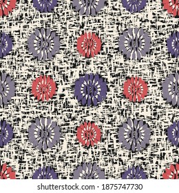 Seamless abstract pattern with the image of flowers
