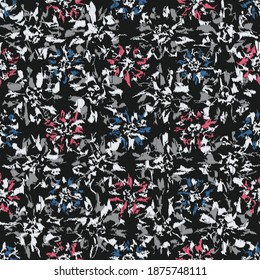 Seamless abstract pattern with the image of flowers
