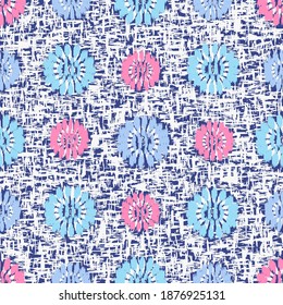 Seamless abstract pattern with the image of flowers

