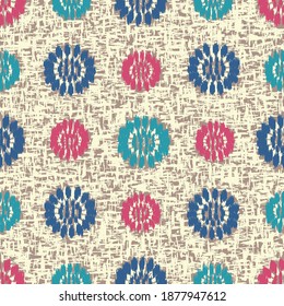 Seamless abstract pattern with the image of flowers
