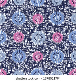 Seamless abstract pattern with the image of flowers
