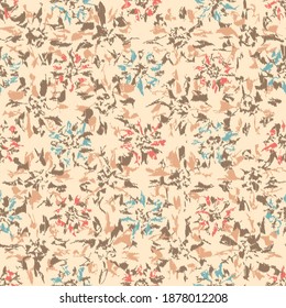 Seamless abstract pattern with the image of flowers
