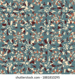 Seamless abstract pattern with the image of flowers
