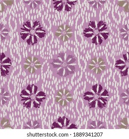 Seamless abstract pattern with the image of flowers

