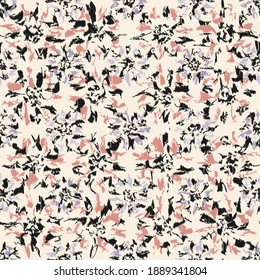 Seamless abstract pattern with the image of flowers
