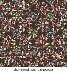 Seamless abstract pattern with the image of flowers
