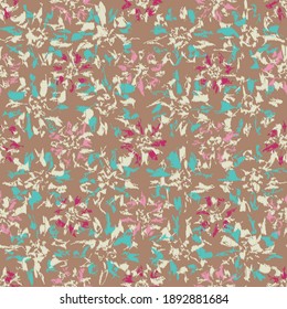 Seamless abstract pattern with the image of flowers
