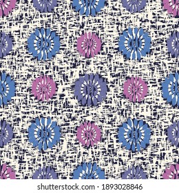 Seamless abstract pattern with the image of flowers
