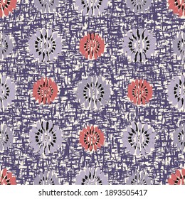 Seamless abstract pattern with the image of flowers
