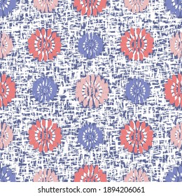 Seamless abstract pattern with the image of flowers
