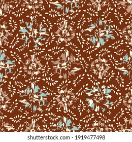 Seamless abstract pattern with the image of flowers
