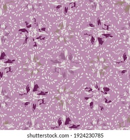 Seamless abstract pattern with the image of flowers
