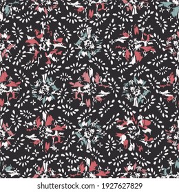 Seamless abstract pattern with the image of flowers
