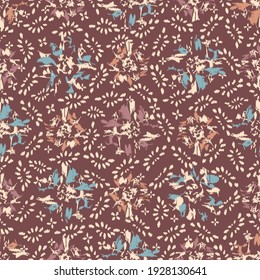 Seamless abstract pattern with the image of flowers
