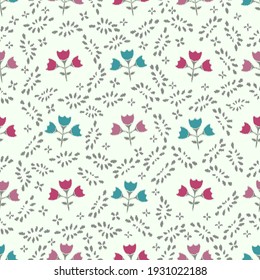 Patrón abstracto sin inconvenientes con la imagen de las flores
