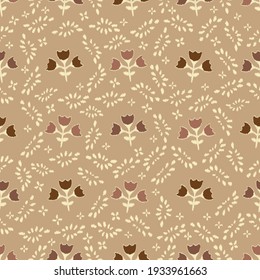 Seamless abstract pattern with the image of flowers
