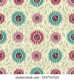 Seamless abstract pattern with the image of flowers
