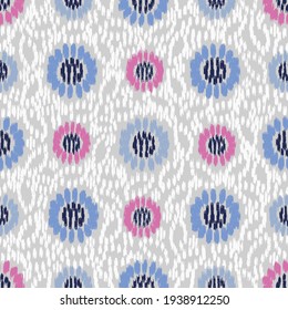 Seamless abstract pattern with the image of flowers
