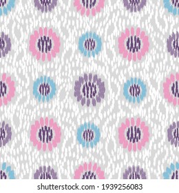 Seamless abstract pattern with the image of flowers
