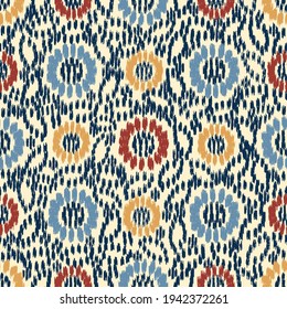 Seamless abstract pattern with the image of flowers
