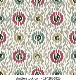 Seamless abstract pattern with the image of flowers

