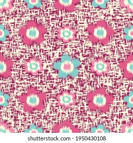 Seamless abstract pattern with the image of flowers
