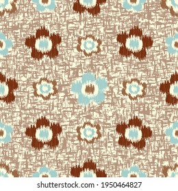 Seamless abstract pattern with the image of flowers
