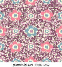 Seamless abstract pattern with the image of flowers
