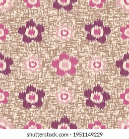 Seamless abstract pattern with the image of flowers
