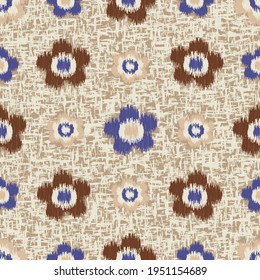 Seamless abstract pattern with the image of flowers

